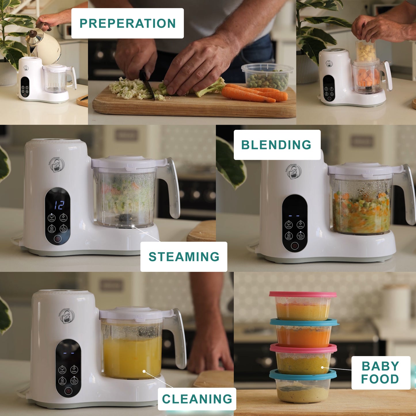 BABY FOOD PROCESSOR | Steamer, Blender and Milk Bottle Warmer